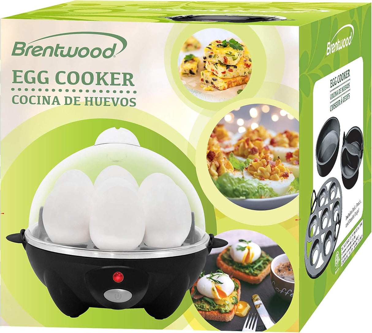 Cocedor de Huevos Eléctrico Brentwood con Apagado Automático TS-1045