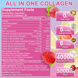 Multi Collagen Gummies, Colágeno Hidrolizado con Biotina, 60u