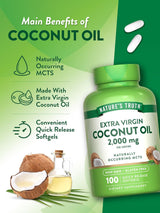 Suplemento de Aceite de Coco | Nature's Truth | 100 Softgels