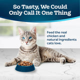 Blue Buffalo Tastefuls Indoor Natural - Alimento seco para gatos adultos, bolsa de pollo de 3 libras