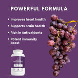 Suplemento Complejo avanzado de resveratrol con CoQ10 120 un