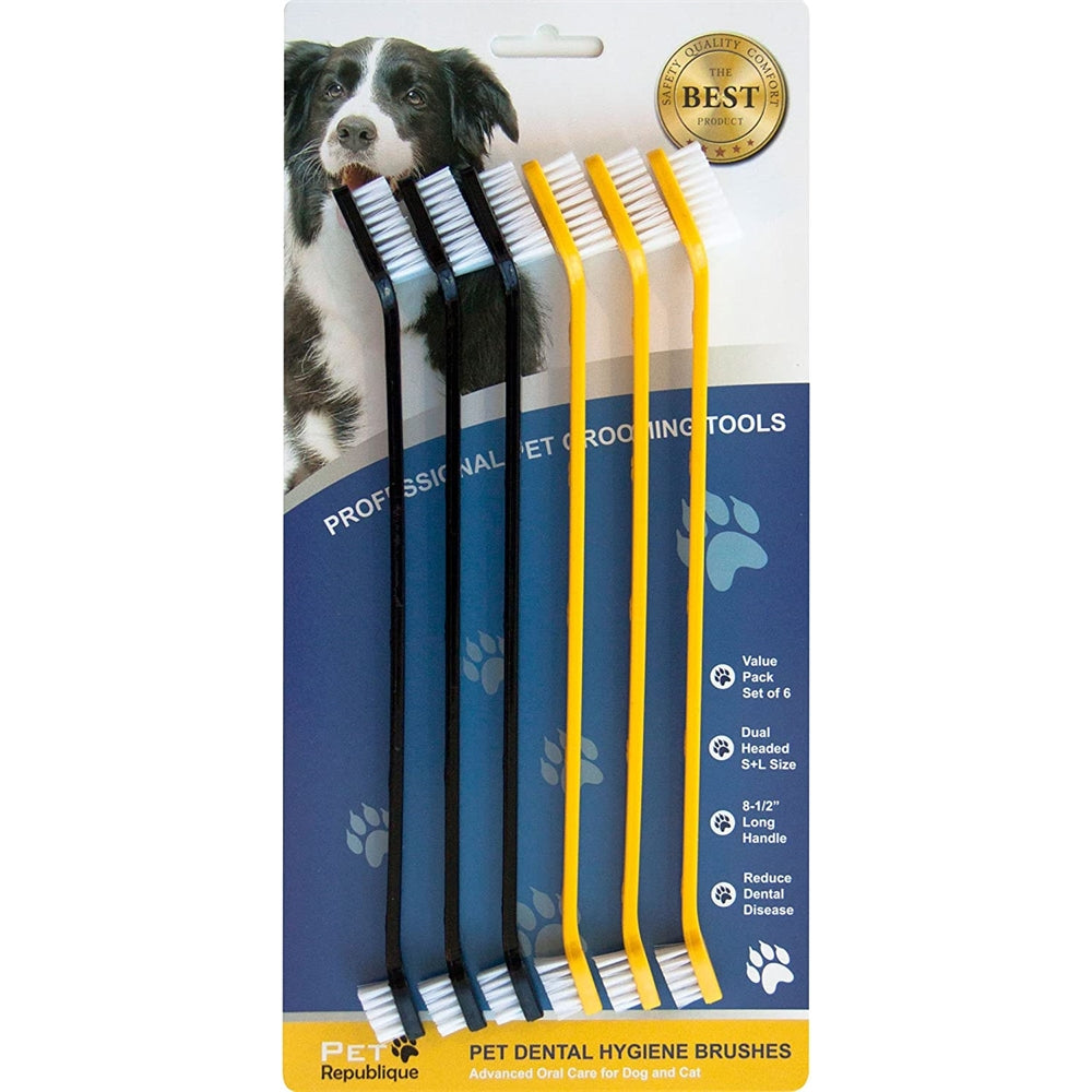 Cepillo de dientes para gatos con doble cabezal