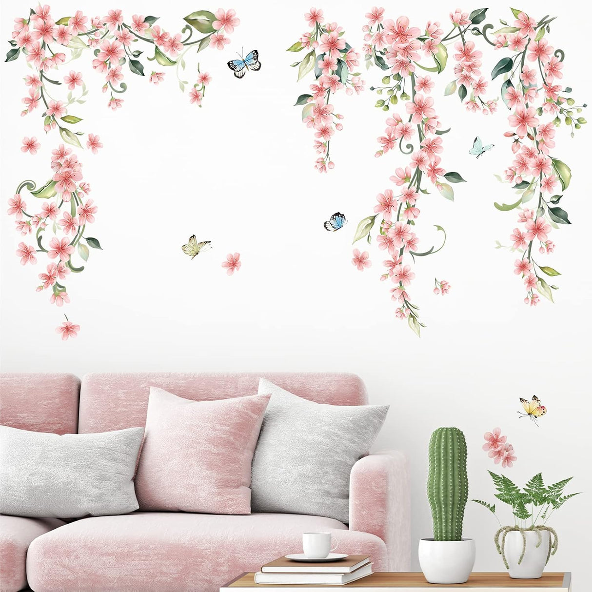 Vinilos de Pared Florales Wondever, Adhesivos Decorativos