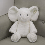 Lambs &amp; Ivy Signature Jamboree - Elefante de peluche, malvavisco, gris, dorado, blanco