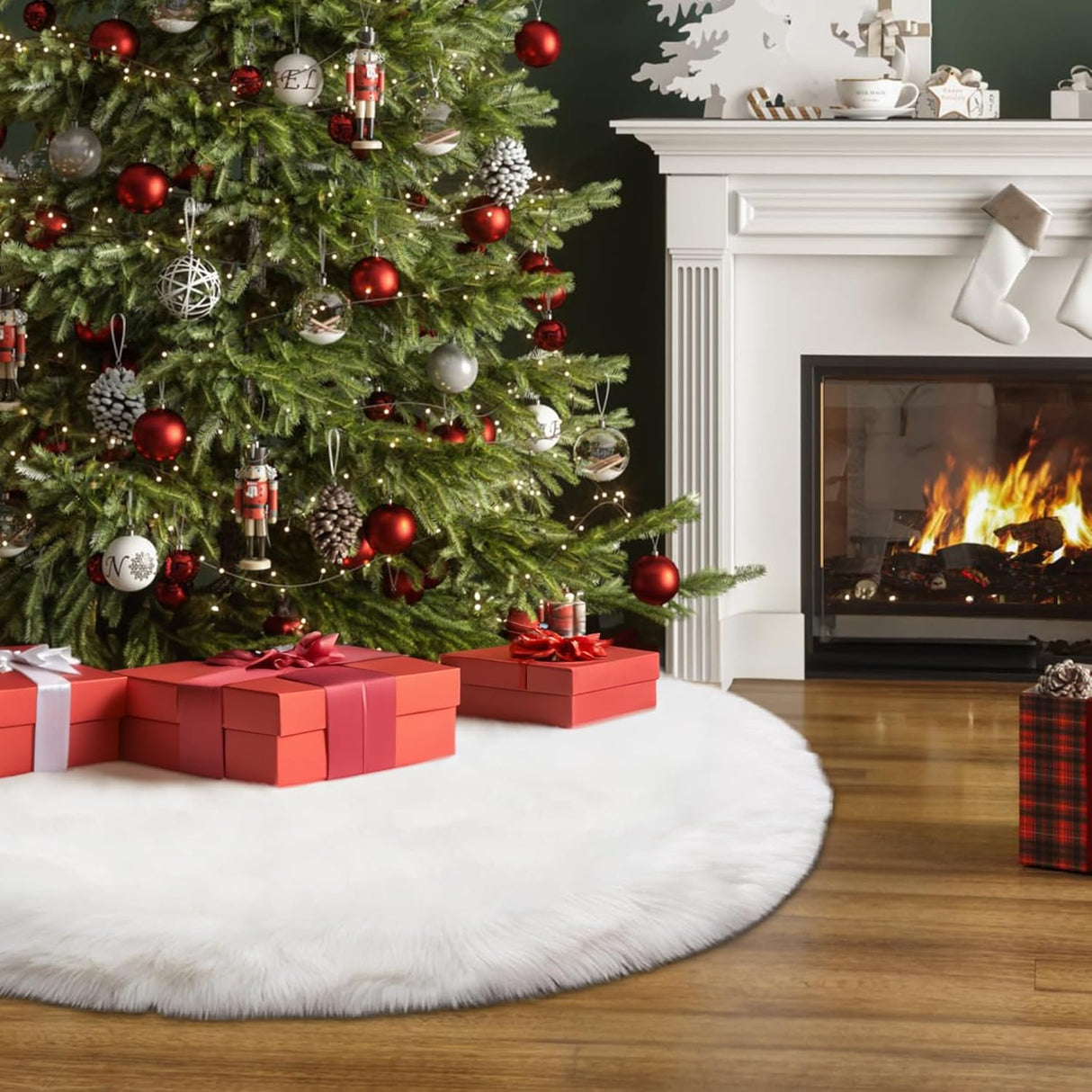 Funda de Árbol de Navidad AISENO 48 Pulgadas de Peluche