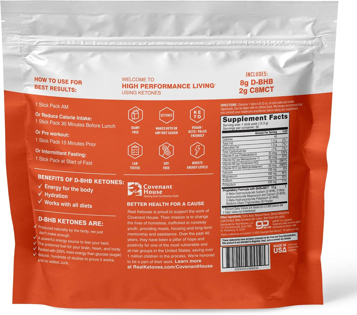 Suplementos  Exogenous Keto D BHB + MCT + electrolitos