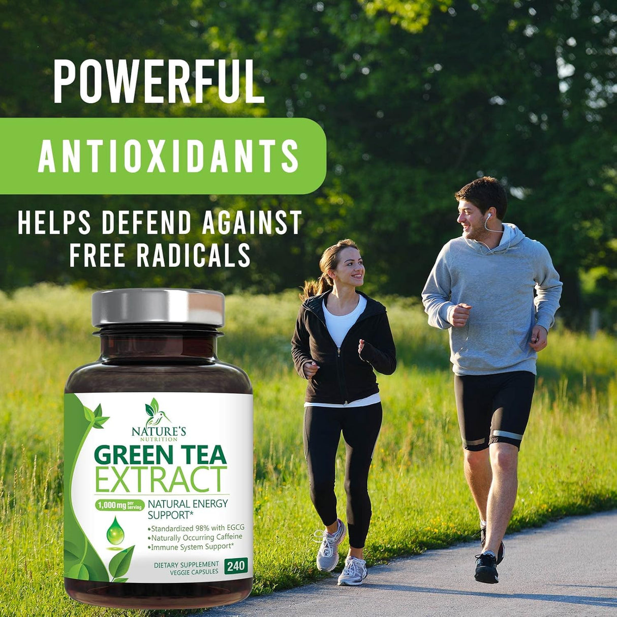 Suplemento Extracto de té verde 98% EGCG estandarizado 240u