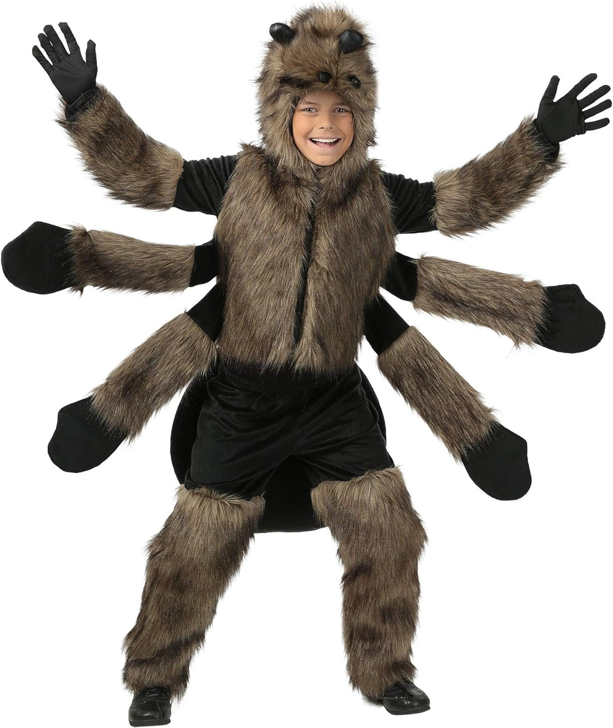 Disfraz de Araña Peluda para Niños, Halloween, 8 Patas, Modelo 2023