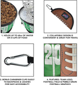 Conjunto de cuencos de viaje para perros NFL Bills, 2 piezas