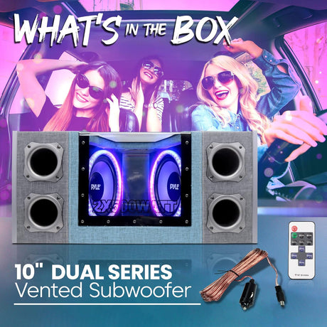 Parlantes Caja de subwoofer ventilado PYLE