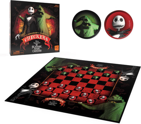 Juego de Damas Disney Tim Burton | Jack Skellington vs Oogie Boogie