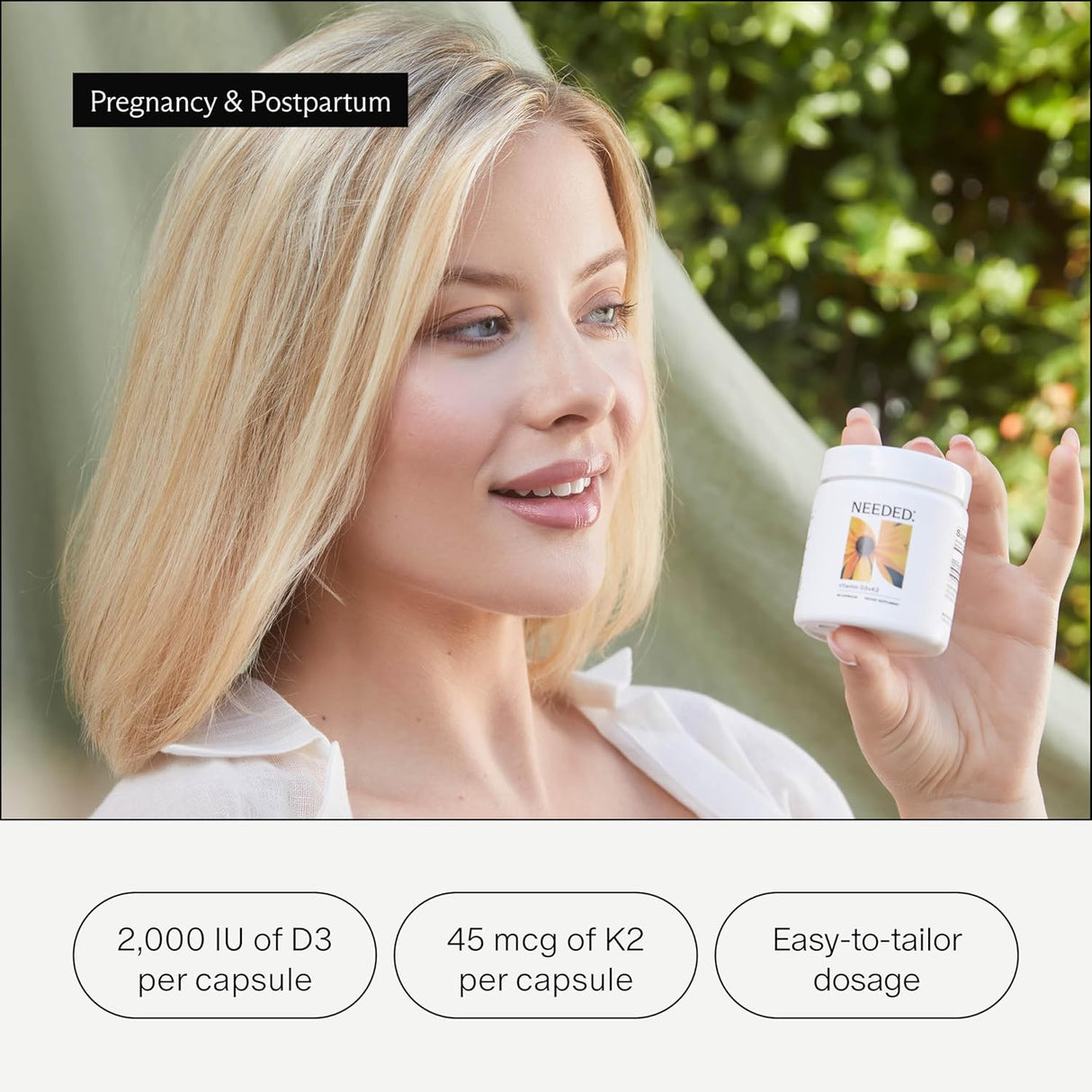 Vitamina Prenatal D3/K2 Expertamente Formulada | 60 Cápsulas