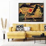 Poster de William Blake  El Cuerpo de Abel Encontrado