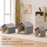 Casa para perro interior con cojín lavable, tamaño mediano, para mascotas hasta 22 lb