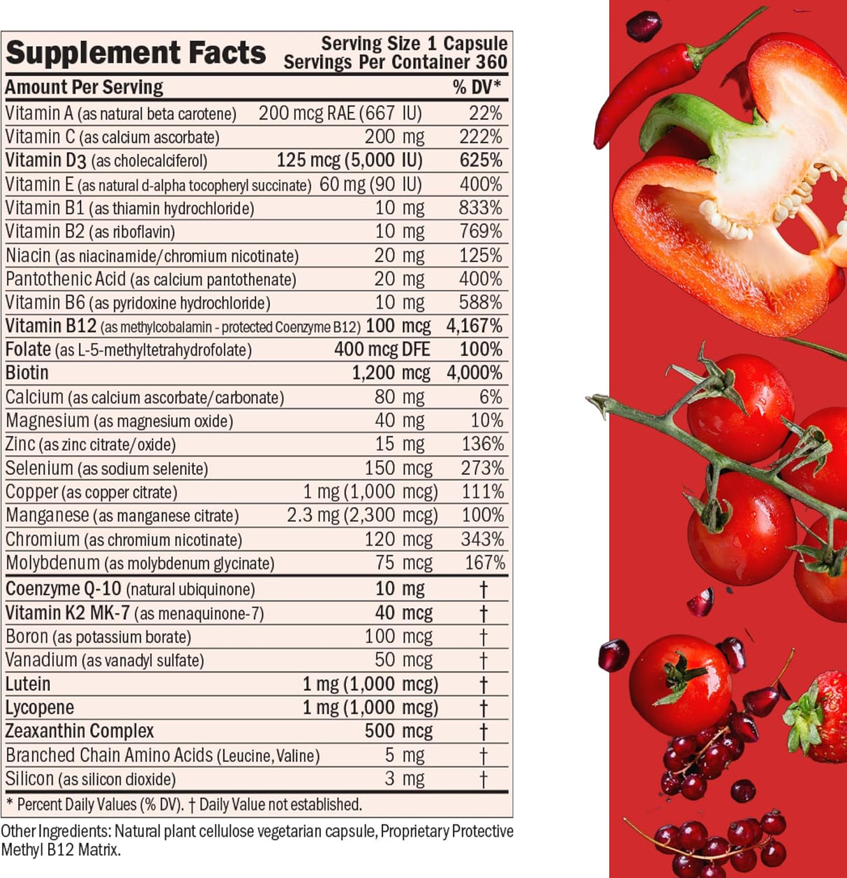 Multivitamínico ANDREW LESSMAN 5000 IU D3, 30 cápsulas