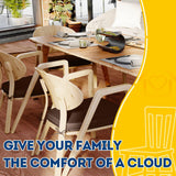 Cojines D-Shaped para Sillas de Comedor AAAAAcessories, 4 Pzas