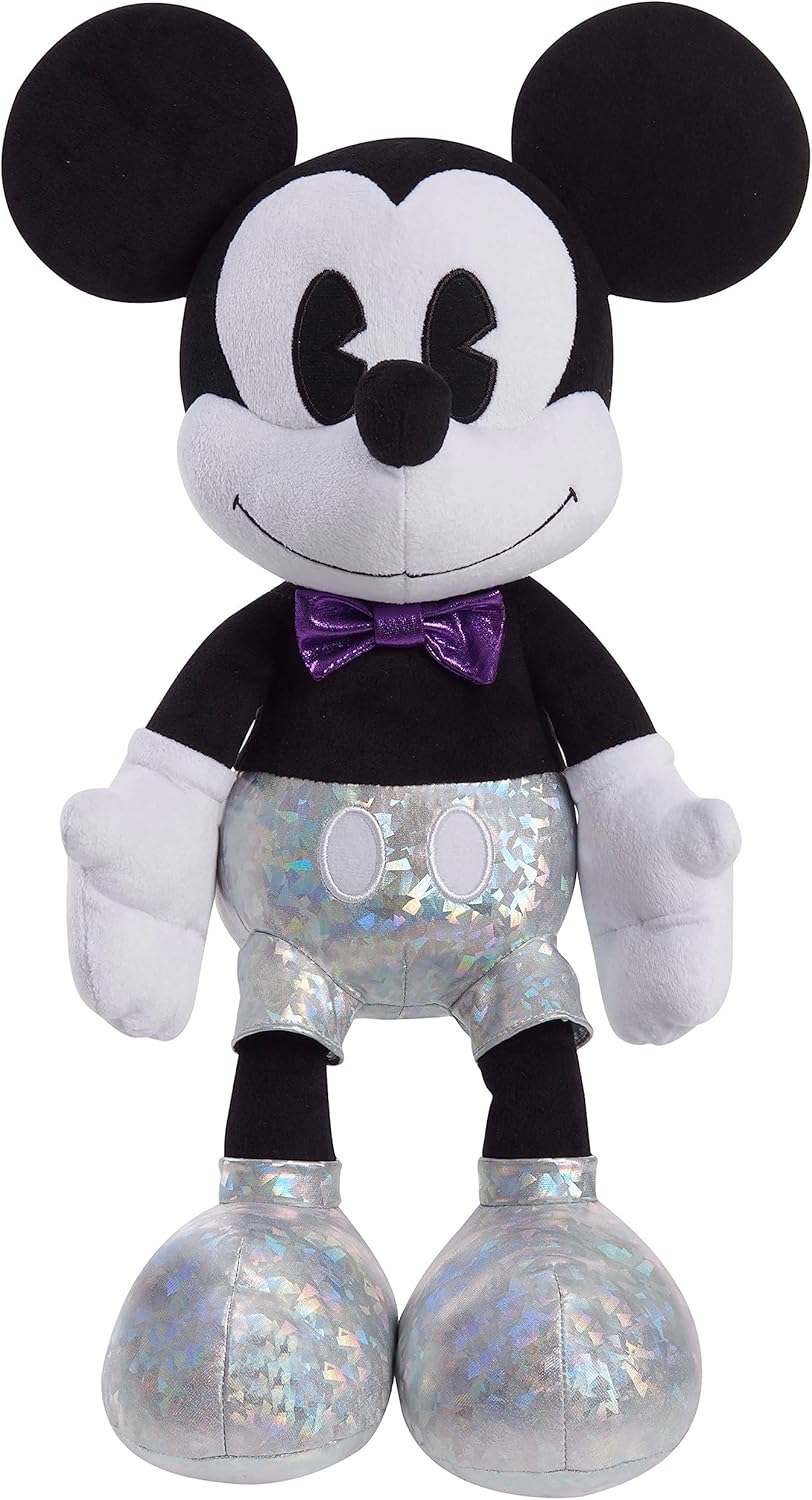 Peluche Grande Mickey Mouse, Just Play, Juguete Oficial 100 Años