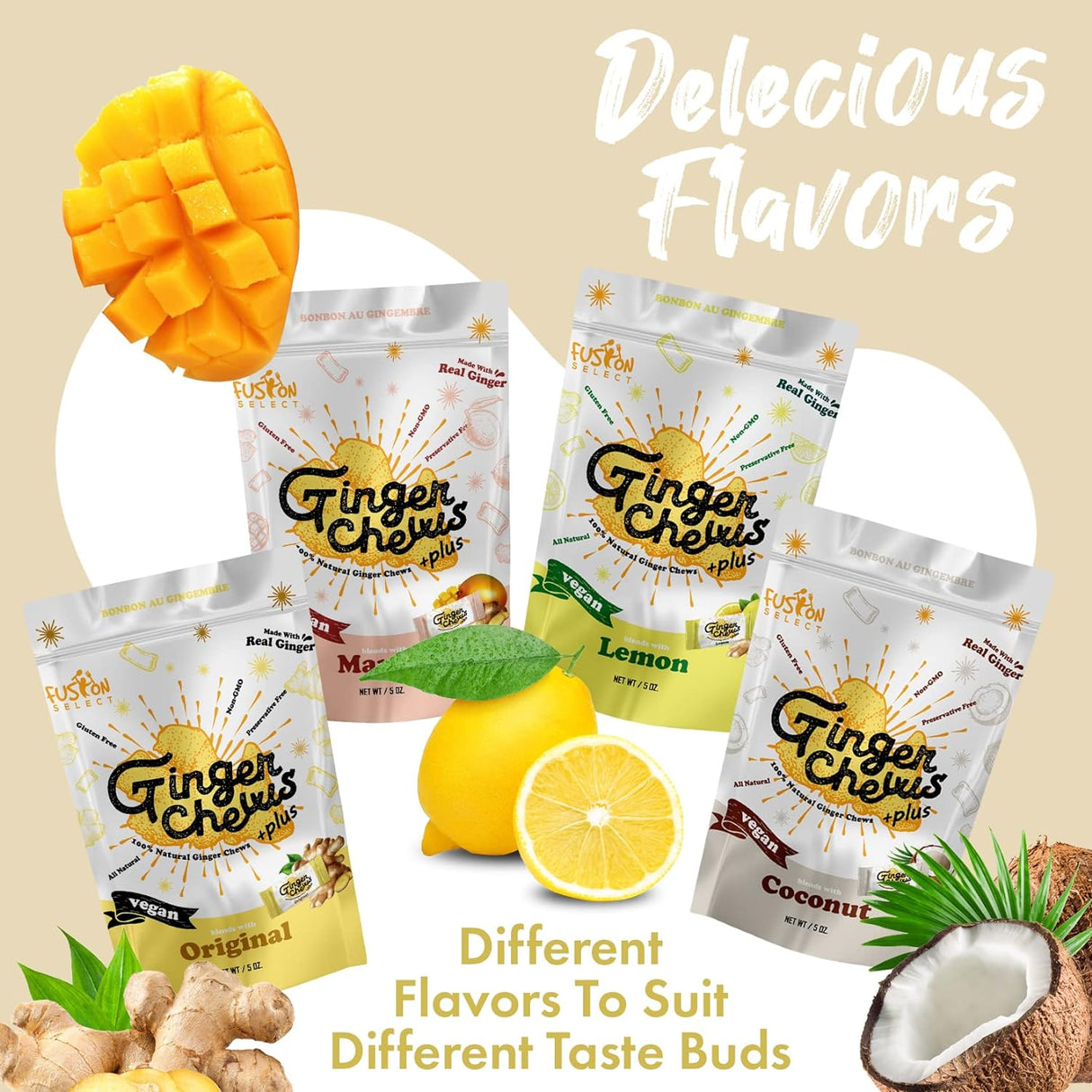 Suplemento Delicias dulces veganos suaves de Indonesia