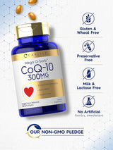 Carlyle CoQ10 300mg | 120 Softgels | Con Pimienta Negra