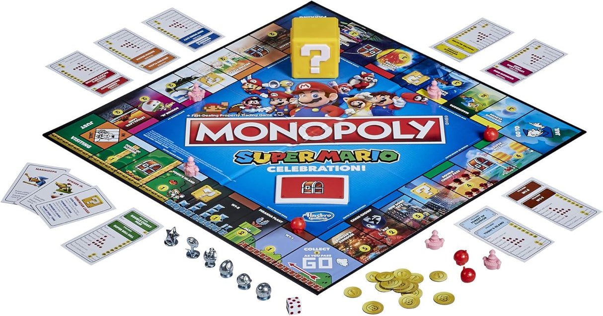 Monopoly Super Mario Edición Celebración, 4 Jugadores, Sonidos