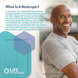 Suplemento Brain Nootropic mejoradas para atención 30 und