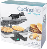 Máquina de Pizzelle - Prensa Eléctrica - Doble 5 - Fácil uso