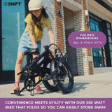 Bicicleta Eléctrica Plegable SWFT F.X, 25 Milla, 20 Neumáticos