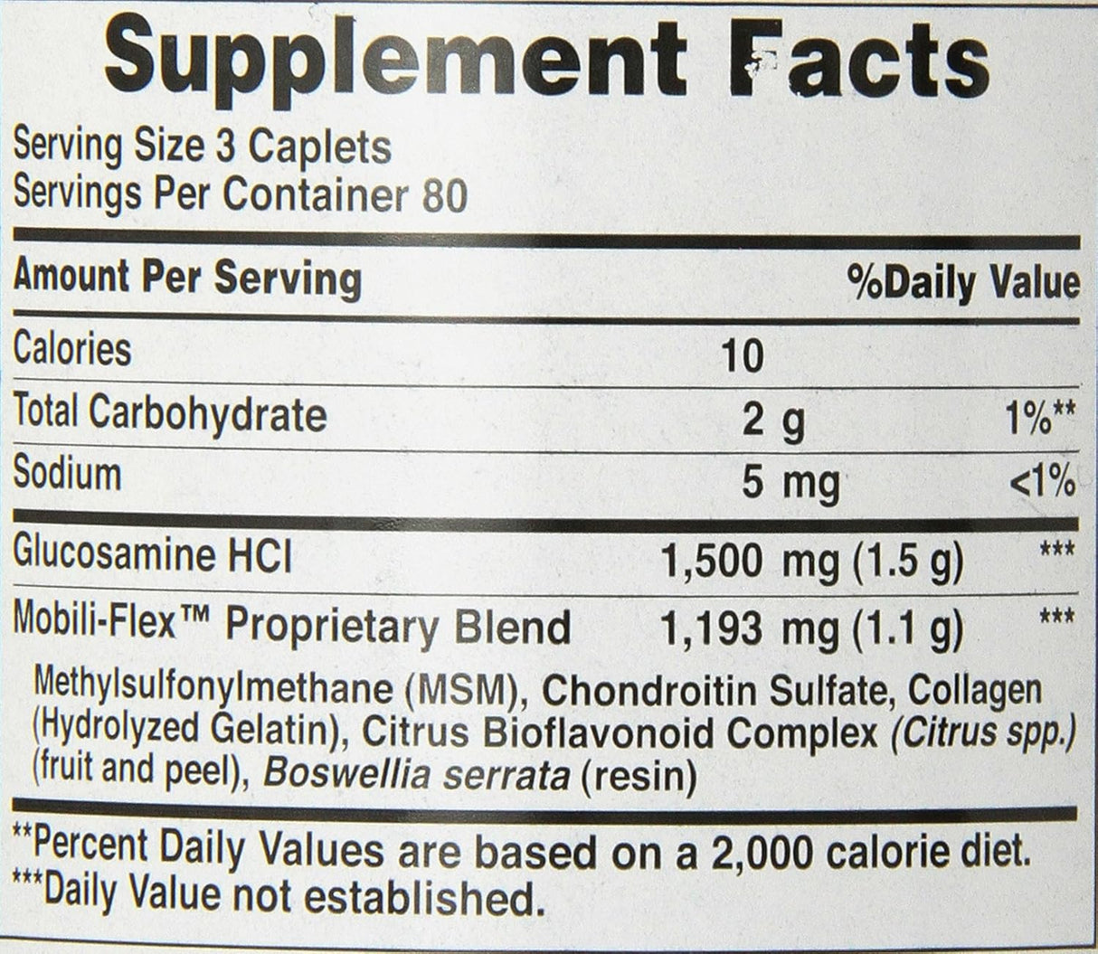 Suplementos Alimenticios glucosamina de doble fuerza