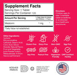 Suplemento para niños 1 mg masticable apoyo para dormir 120u