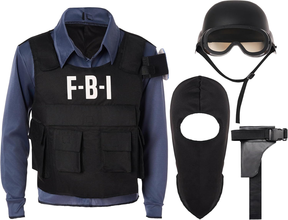Disfraz de Policía para Niños, Spooktacular Creations, FBI Cop