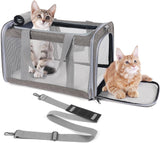 Transportador para Gatos Grandes 20 lbs, Ventilación y 4 Ventanas