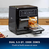 Freidora de Aire Oster 11 Qt, Doble Zona, 6 Funciones, Modelo 11Q