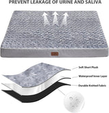Cama ortopédica para perros grandes WNPETHOME, espuma huevo 36x27