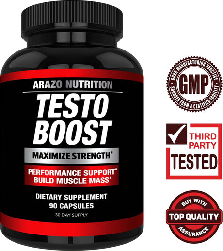 Suplemento TestoBoost Test Booster   Tribulus 90 capsulas