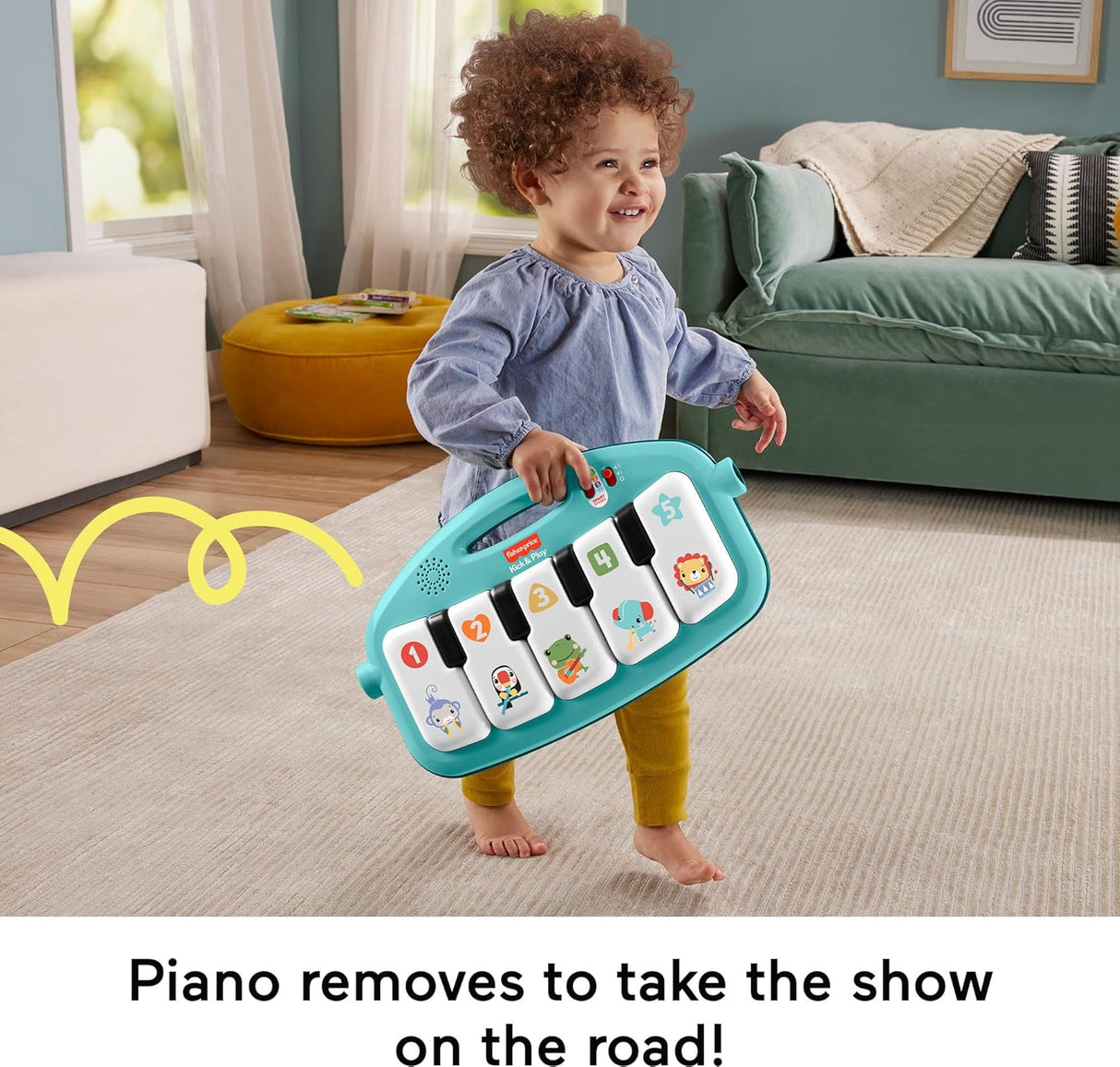 Gimnasio Musical Fisher-Price Kick & Play para Bebés 0+ Meses