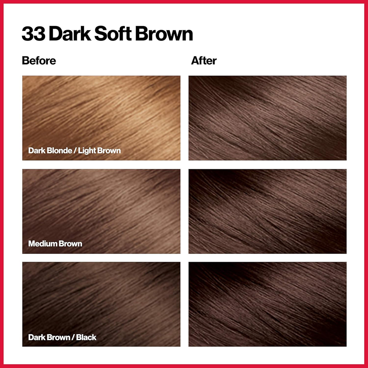 Tinte permanente para el cabello marrón suave oscuro 33
