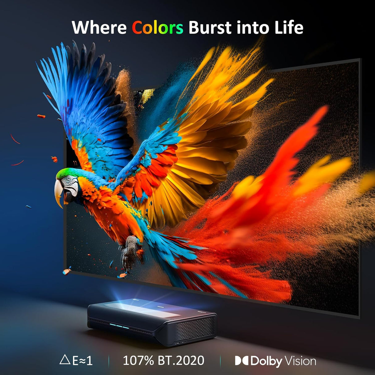 Proyector 4K Ultra Corto NexiGo, 2400 Lúmenes, Aurora Pro