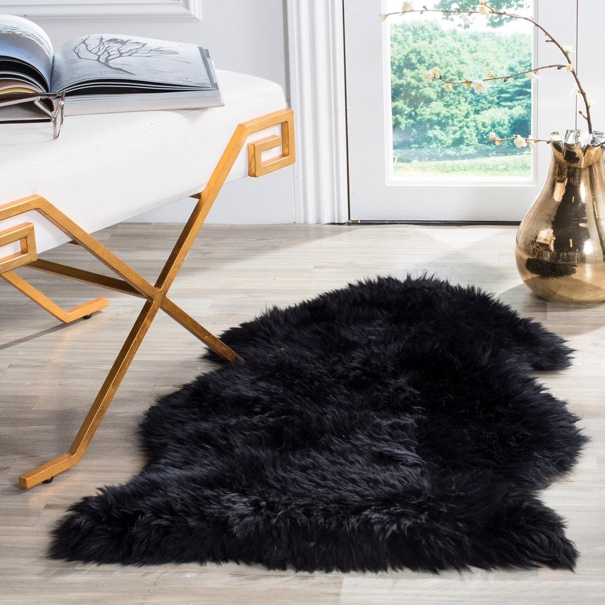 Alfombra Runner de Piel de Oveja, SAFAVIEH, Hecha a Mano, SHS121B