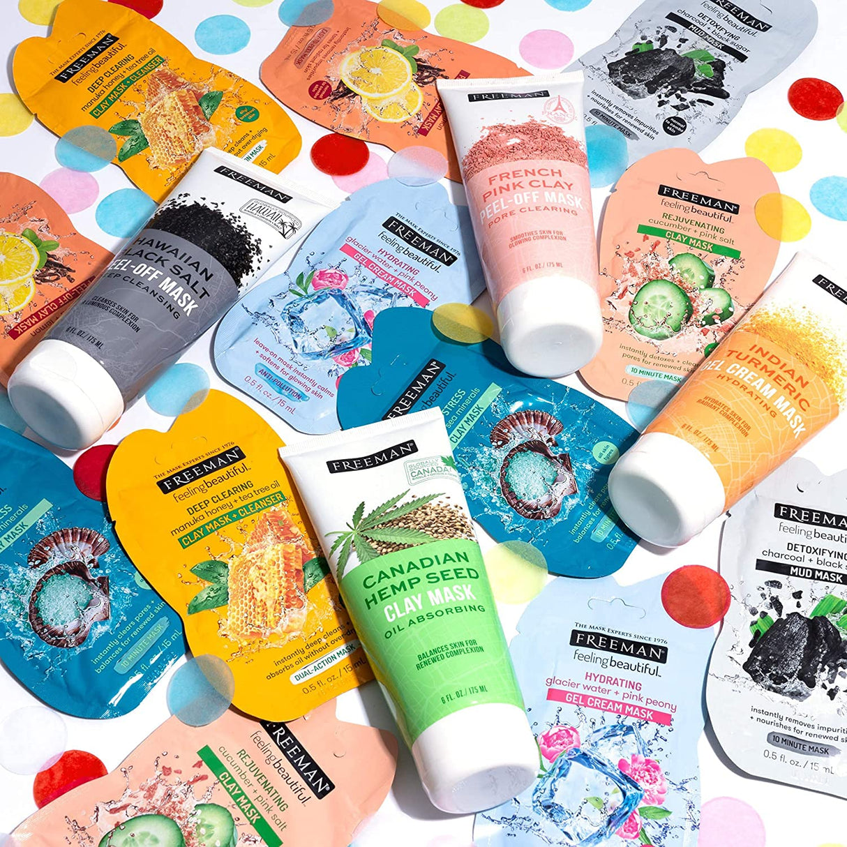 Set de 12 mascarillas antienvejecimiento 504329 FREEMAN