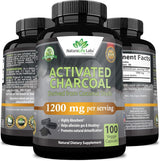 Suplemento Cápsulas de carbón activado  1200 mg  100 cáp