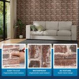 Paneles 3D Autoadhesivos de Ladrillo, 40PCS, Decoración Hogar