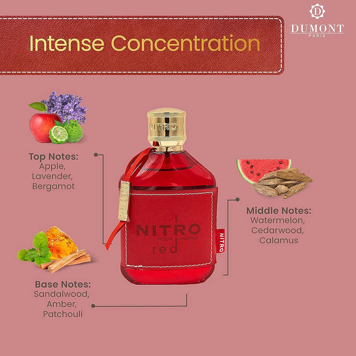 Eau De Parfum de lujo para hombres - NITRO RED
