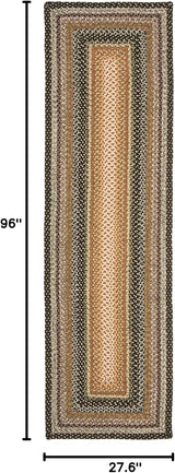 Runner de alfombra reversible hecha a mano, modelo BRD308A