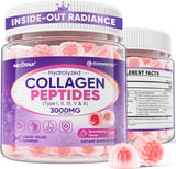 Gummies de Colágeno 3000mg, Antioxidantes y Enzimas, 60 unidades