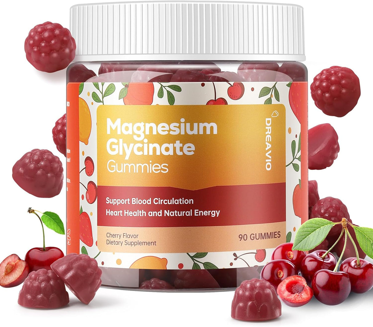 Suplemento de glicinato de magnesio de 400 mg con L-treonato