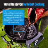 Insert Deluxe para Barbacoa, Slow 'N Sear, 22” para Kettle