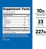 Suplementos Nutricost prémium en polvo de 0.5 lb  Aceite MCT