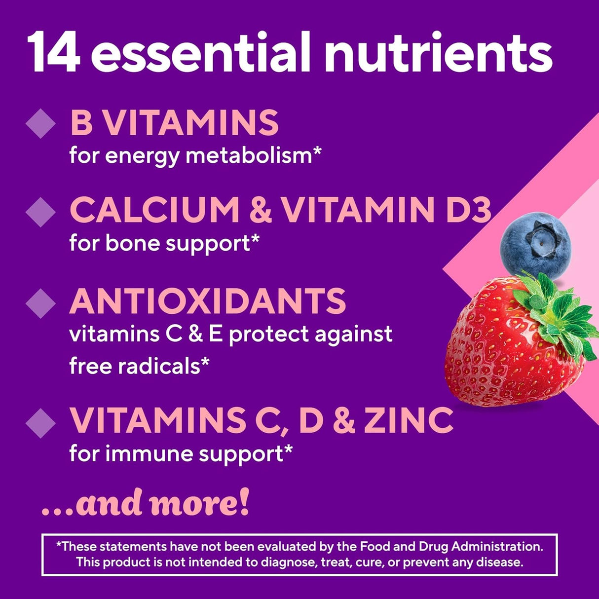 Multivitamínico Gummy Sugar Free Vitafusion, 90 gomitas