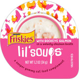 Golosinas Friskies Soups, Gato, Natural, Sin Granos, Sockeye