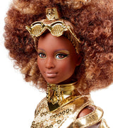 Muñeca Barbie Collector Star Wars C-3PO con accesorios y base